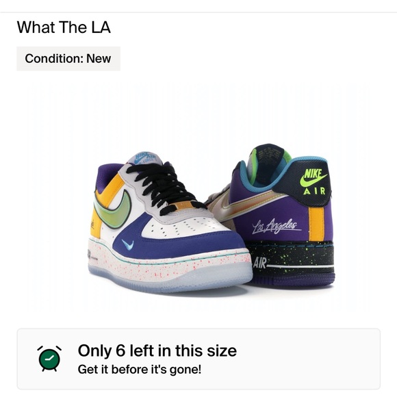 Nike Air Force 1 ‘ 07 LV8 LA/ What The LA - Picture 4 of 4